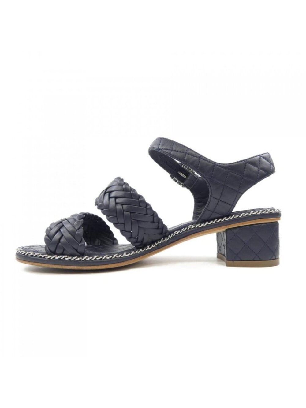 Chanel Sandals Navy 36 - Picture 2 of 6